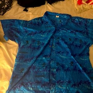 Roma Aloha Hawaiian print button down L